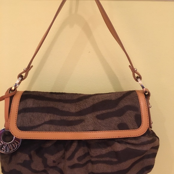 fendi pony hair handbag